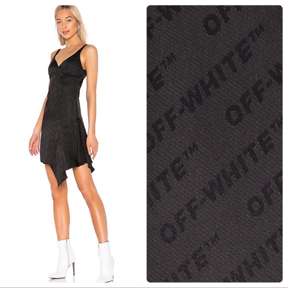Off-White Dresses & Skirts - Off-White Logo Short Love Dress in Black Small 40